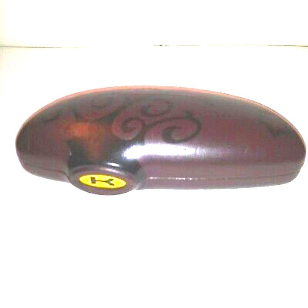 KOALI Brown & Green Hard Clamshell Eyeglasses Sunglasses Case